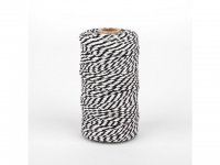 2x100Yards Black White Cotton Bakers Twine String Cord Rope