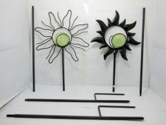 1Set X 2pcs Iron Art Sunburst Garden Decor Stake w/ Glow In Dark 1Set X 2pcs Iron Art Sunburst Garden Decor Stake w/ Glow In Dark