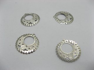 400 Metal Chandelier Round Earring Connector ac-ea119
