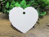 100 White Heart Shape Blank Gift Tag Label Wedding Bomboniere 100 White Heart Shape Blank Gift Tag Label Wedding Bomboniere