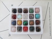 20Pcs Gemstone Collection Ball Round 20mm Various Design