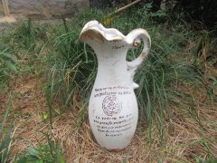 1Pc Vintage Ancient Decorative Words On Flower Vase Pot 1Pc Vintage Ancient Decorative Words On Flower Vase Pot