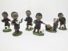5Sets X 6pcs Football Action Figure Toys - Black Uniform