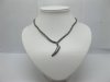 12 Hematite Beaded Necklaces Ivory Pendants