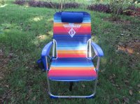 1Pc Outdoor Portable Folding Chair Lounge Sun Camping Beach