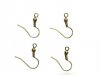 1000 Antique Bronze Ear Wire Hooks W/Bead Coil 18x19mm 1000 Antique Bronze Ear Wire Hooks W/Bead Coil 18x19mm