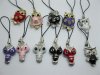 12 Mobile Phone Owl Dangle Charm Straps Mixed Colour