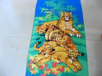 1Pc Cotton 5-Tiger Beach/Bath Towels 175X70cm