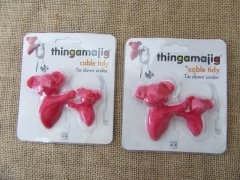 6Sheets X 2Pcs Bear Cable Tidy Cable Drop Clip Tidy Wire Cord