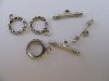 100Sets Nickel Free Connector To Ornate Toggle Clasps Jewelry Wh