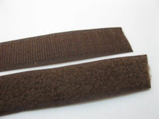 1Setx25M Coffee Sewing Binding Wrap Hook&Loop Strap 25mm