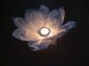 10 White Chinese Paper Lotus Flower Floating Lanterns