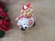 5Pcs Piggie Playing Football Ornament Figurine Desktop Home