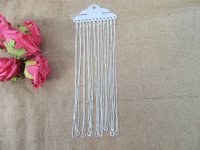 5Sheets X 12 Silver Color Box Chain Necklace 50cm long