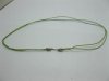 95 Green 2-String Waxen Strings For Necklace Nickel Clasp 95 Green 2-String Waxen Strings For Necklace Nickel Clasp