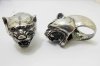 24X Men's Leopard Head Metal Rings with Case