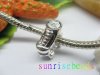 10pcs Silver Plated Screw Skating Shoes Beads European Design