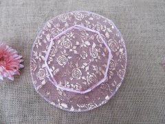 100 Pink Scalloped Edge Tulle Round Circles Wedding Favor 100 Pink Scalloped Edge Tulle Round Circles Wedding Favor