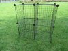 17 Panels DIY Collapsible Metal Wire Interlocking Pet Cage