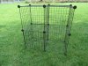 1Set X 4 Black Stacking Wire Cube Storage Rack 1Set X 4 Black Stacking Wire Cube Storage Rack