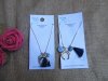 12Pcs Glass & Stone Charm Adjustable Slider Necklace Jewellery F