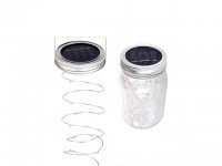 6Pcs Handle Mason Jar Solar Lights Fairy Lights Courtyard Home G