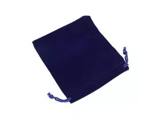 50 Blue Velvet Drawstring Gift Jewelry Pouches 12x10cm