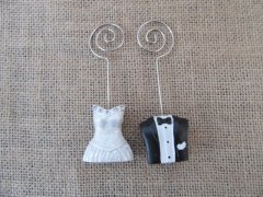 12Prs Bride&Broom Table Stand Name Number Place Card Holder Wedd 12Prs Bride&Broom Table Stand Name Number Place Card Holder Wedd