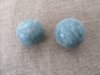 2X Green Jade Ball Massage Healing Ball Sphere Collectibles 50mm