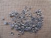 400Grams Antique Silver Alloy Metal Round Spacer Beads Assorted