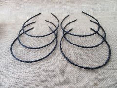 1Pc Black Twisted Design Headbands Hair Band Hair Loop 4mm 1Pc Black Twisted Design Headbands Hair Band Hair Loop 4mm