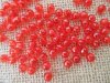 2500Pcs Red Acrylic Faceted Round European Beads 6mm