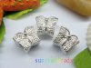 10pcs Silver Plated Screw Butterfly Beads European Design 10pcs Silver Plated Screw Butterfly Beads European Design
