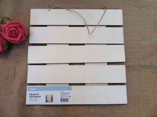 5Pcs Plywood Slat Board DIY Wall Hanging Home Decor