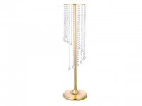 1Set Rotating Crystal Flower Stand Table Chandelier Centerpiece
