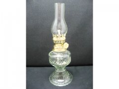 Antique Clear Glass Kerosene Oil Finger Lamp