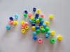 2100 Plastic Barrel Pony Beads 6x8mm Mixed Color be-p298