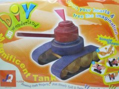 10X DIY Corrugated Paper Tank Dolls Great Toy 10X DIY Corrugated Paper Tank Dolls Great Toy
