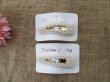1Pc Elegant Hairpin BB Snap Hair Clip Barrette W/Pearl Bead