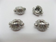 10 Metal Tortoise & Rabbit Thread European Beads pa-m187 10 Metal Tortoise & Rabbit Thread European Beads pa-m187