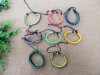 20Pcs Fashion Leather Knitted Drawstring Bracelets Assorted