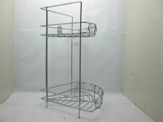 1X New MINI 2-Layer Corner Bath Bathroom Rack Display