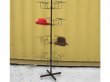 1Pc Black 4-layer Hat Holders 24 Count Spinner Display Stand Rac