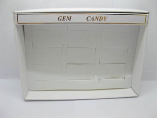 10X White Bracelets Display Cases - 12 Compartment