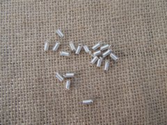 100Pkts X 20Pcs Silver Plated Spring Coil Ends Connector Finding 100Pkts X 20Pcs Silver Plated Spring Coil Ends Connector Finding