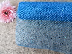 1Roll Royal Blue Flower Wrapping Florist Gauze Mesh Gift Packagi