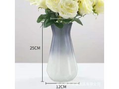 (image for) 24Pcs Frosted Wedding Glass Cylinder Table Flower Vases 24x12cm