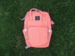 (image for) 1X Pink Large Capacity Backpack Mom Baby Care Bag Diaper Nappy
