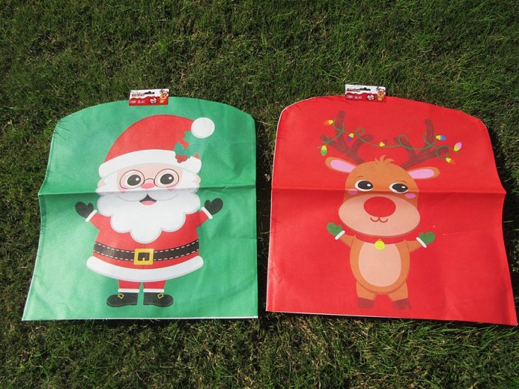 6Pcs Kid Cute Chair Cover Christmas Party Supplies - Click Image to Close