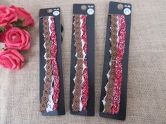 (image for) 1Sheet X 3Pcs New Elastic Head Band 3 Designs